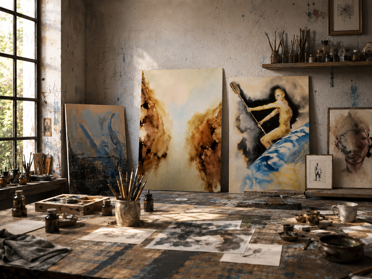 Neue Werke im Atelier
